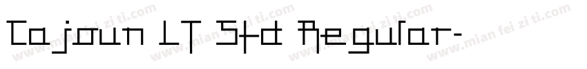 Cajoun LT Std Regular字体转换